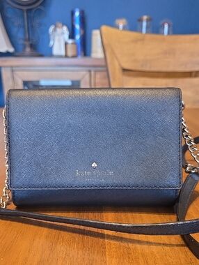 Kate Spade Black Leather Crossbody Cameron Street